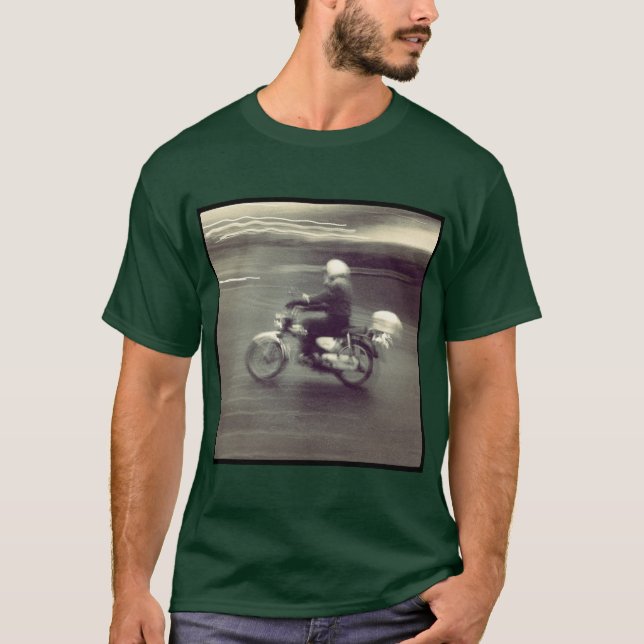 T-shirt Carré Photo - Speedy Moped (Devant)
