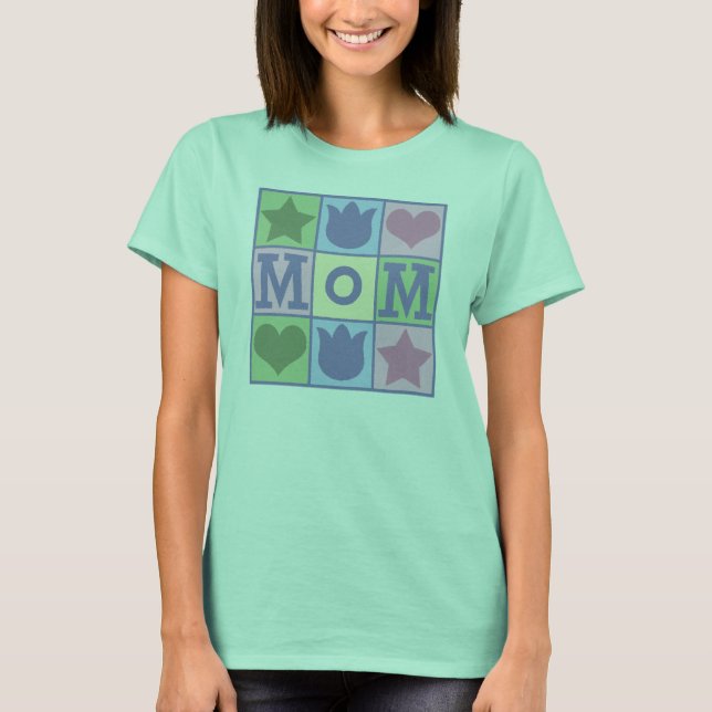 T-shirt Carré  Rose Ringer (Devant)