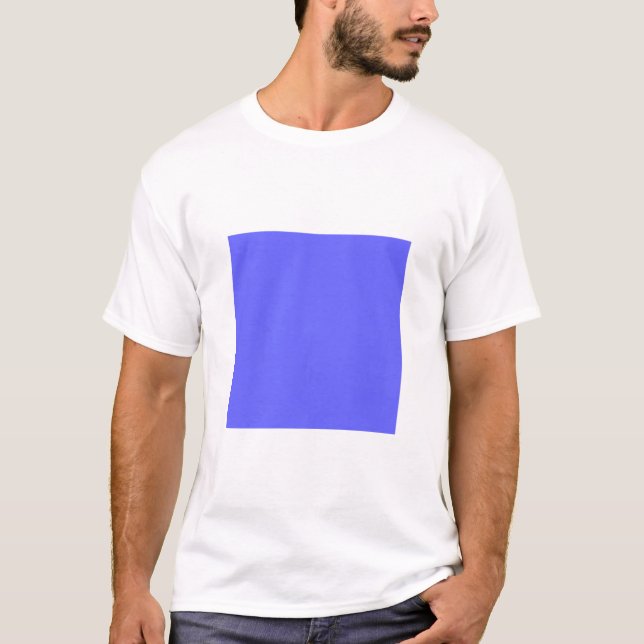 T-shirt Carré simple - bleu électrique (Devant)