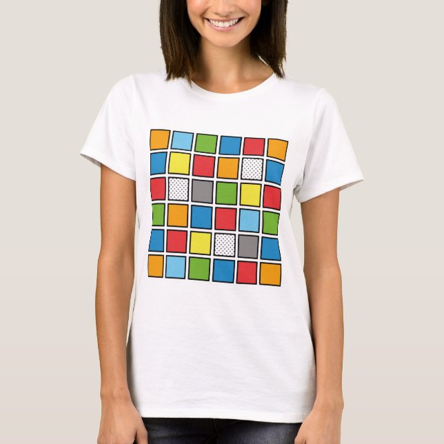 T-shirt Carré style bande dessinée (Devant)