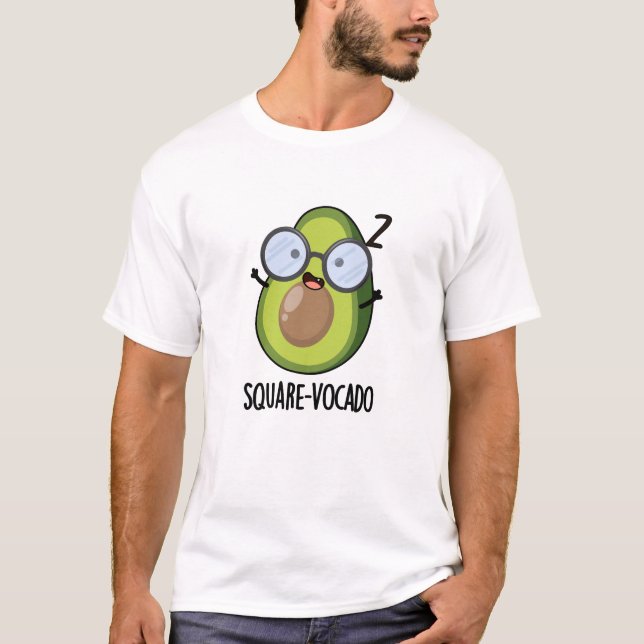 T-shirt Carré-vocado Amusant Avocado Pun (Devant)