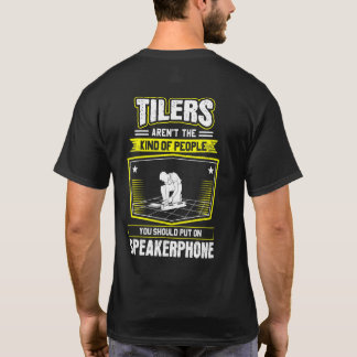 T-shirt Carrelage Homme Speakerphone Carrelage Tiler planc