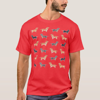 T-shirt Carrelage Origami Dachshunds