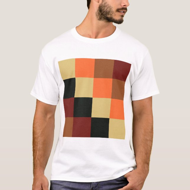 T-shirt Carrés couleur (Devant)