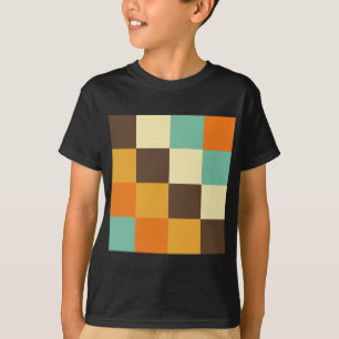 T-shirt Carrés couleur