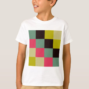 T-shirt Carrés couleur