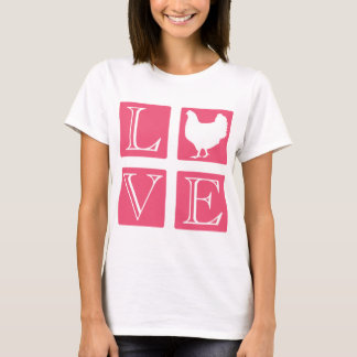 T-shirt Carrés d'amour : poulet