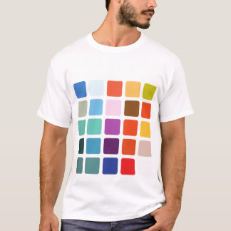 T-shirt Carrés de couleur