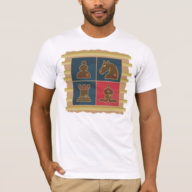 T-shirt Carrés d'échecs (Devant)