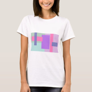 T-shirt Carrés en pastel