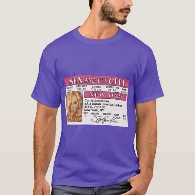 T-shirt carrie bradshaw satc id friends (Devant)