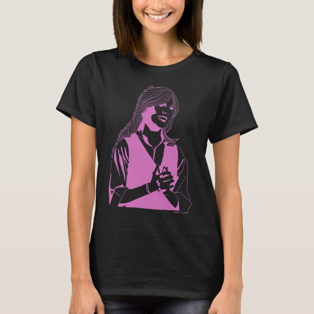 T-shirt Carrie Fisher (Devant)