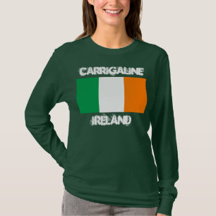 T-shirt Carrigaline, Irlande avec drapeau irlandais