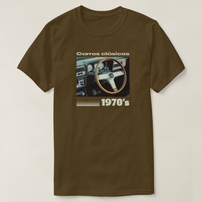 T-shirt Carros Clasicos années 1970 (Design devant)