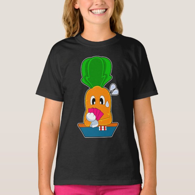 T-shirt Carrot Poker Poker jeu de cartes (Devant)