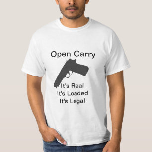T-shirt Carry ouvert est juridique