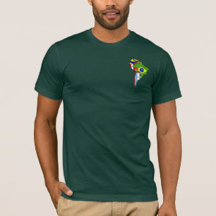 T-shirt Carte 2014 sud-américaine de drapeau de l'Amérique