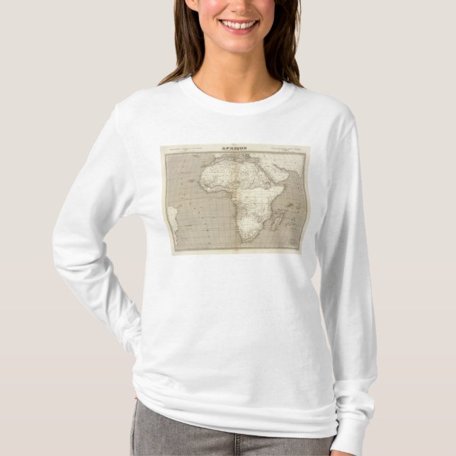 T-shirt Carte 2 de l'Afrique (Devant)