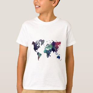 T-shirt carte 6 du monde