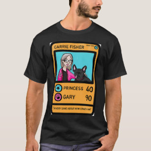T-shirt Carte à collectionner Carrie Fisher