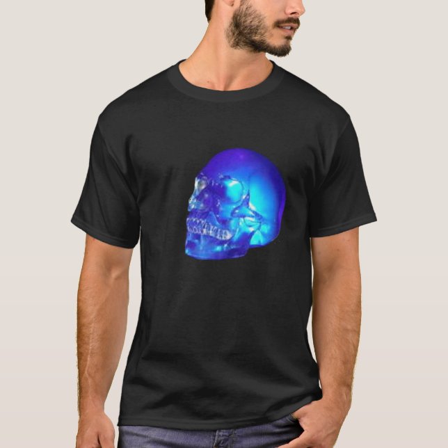T-shirt Carte à roulettes bleu (Devant)