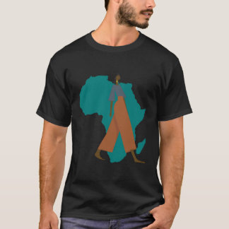 T-shirt Carte africaine des femmes américaines