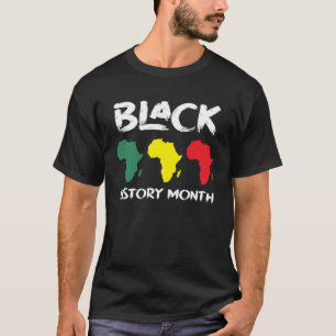 T-shirt Carte africaine Mois de l'histoire des Noirs