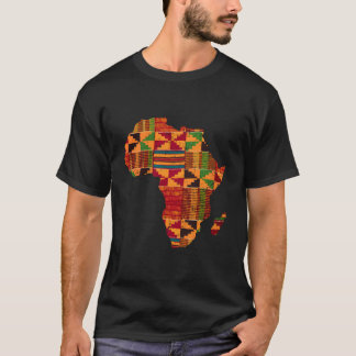 T-shirt Carte Afrique Kente pour l'Afrique