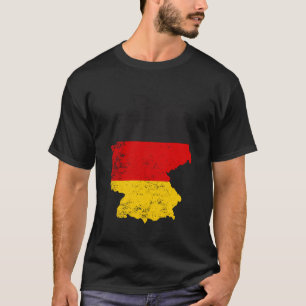 T-shirt Carte allemande Drapeau allemand Deutschland Pride