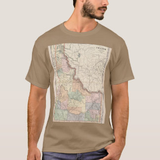 T-shirt Carte ancienne de l'Idaho 1901