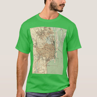 T-shirt Carte ancienne de Mobile Alabama 1940