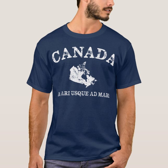 T-shirt Carte ancienne du Canada ami (Devant)