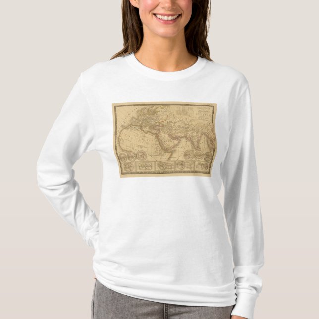 T-shirt Carte antique (Devant)