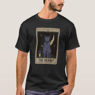 T-shirt Carte Arcana Tarot Hermit Cat Mystical Wiccan