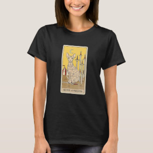 T-shirt Carte Arot Sept D'Épées Et Chat Graphique Cosmique