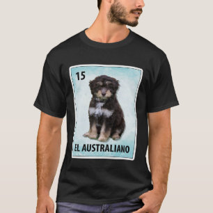 T-shirt Carte Aussiedoodle Mexicaine El Australiano