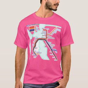 T-shirt Carte Bart de San Francisco