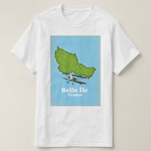 T-shirt Carte Belle Île France