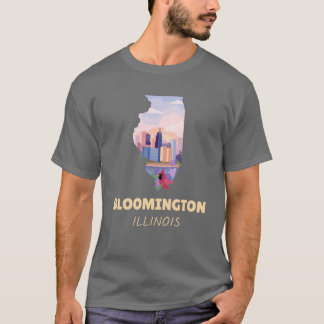 T-shirt Carte Bloomington Illinois