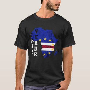 T-shirt Carte Cap-Vert Archipel des Roots Cap-Verdiens Isl