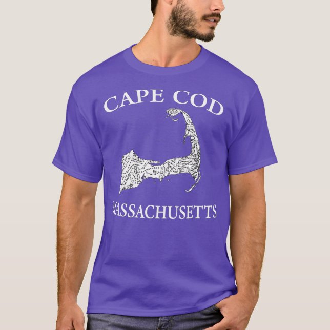 T-shirt Carte Cape Cod (Devant)