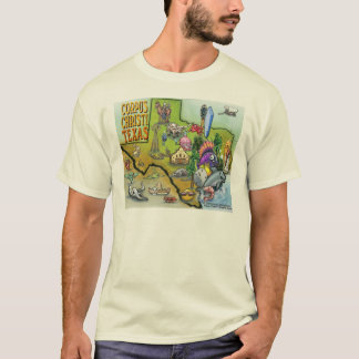 T-shirt Carte Carton de Corpus Christi Tx