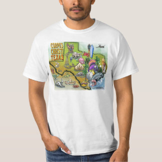 T-shirt Carte Carton de Corpus Christi Tx