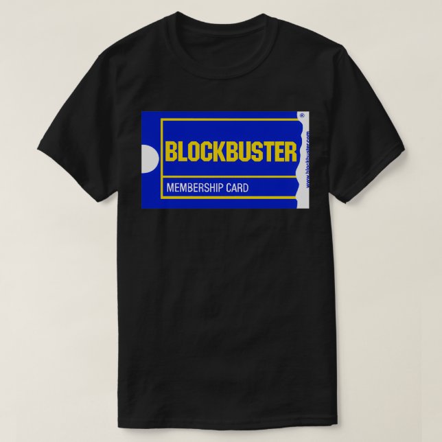 T-shirt Carte d'adhésion Blockbuster (Design devant)