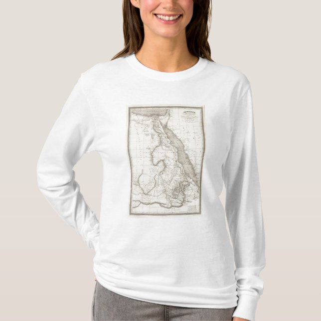 T-shirt Carte d'Afrique de l'Est (Devant)