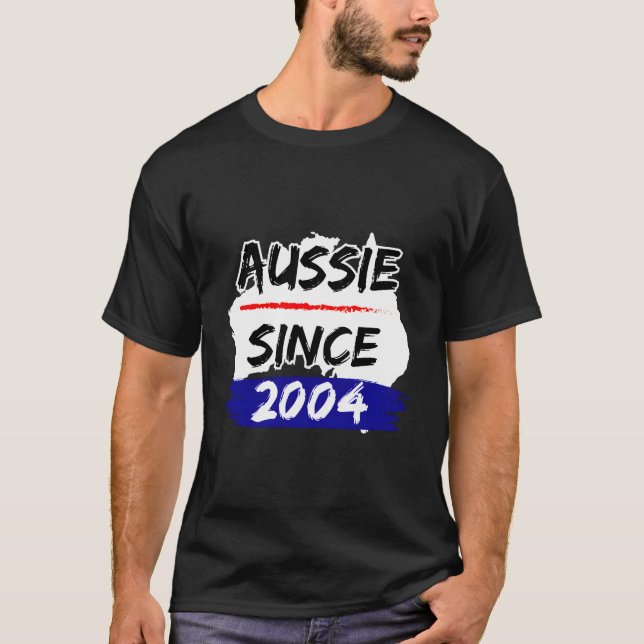 T-shirt Carte d'Australie Aussie depuis 2004 (Devant)