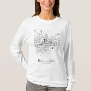 T-shirt Carte de Bakersfield