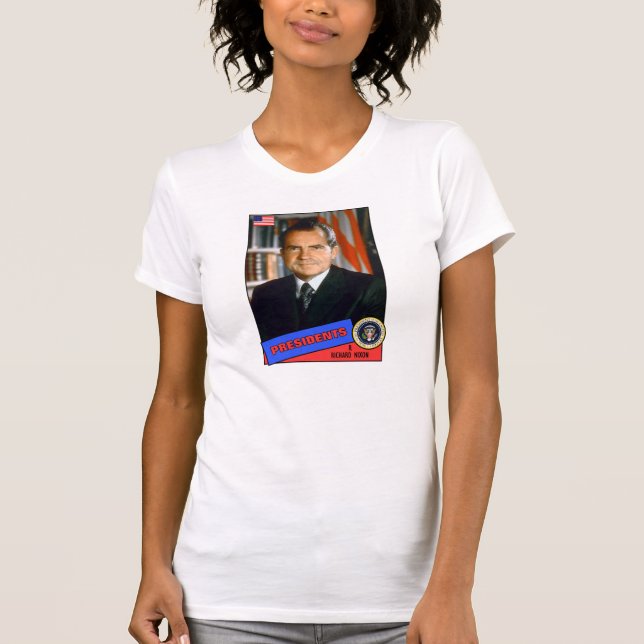 T-shirt Carte de base-ball de Richard Nixon (Devant)