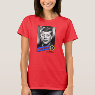 T-shirt Carte de base-ball John F. Kennedy