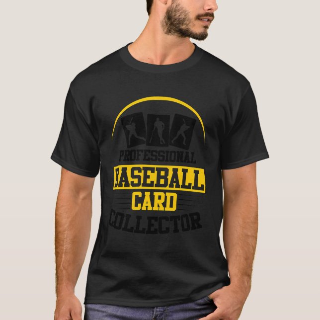 T-shirt Carte de baseball Collecteur de carte de baseball (Devant)